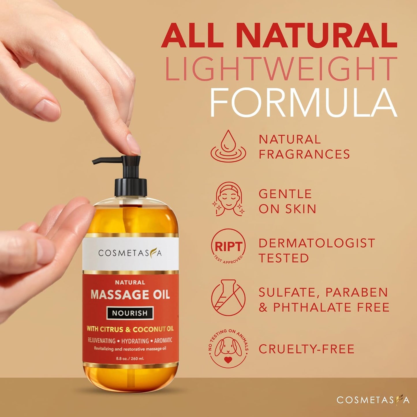 Nourishing Massage Oil 8.8 oz