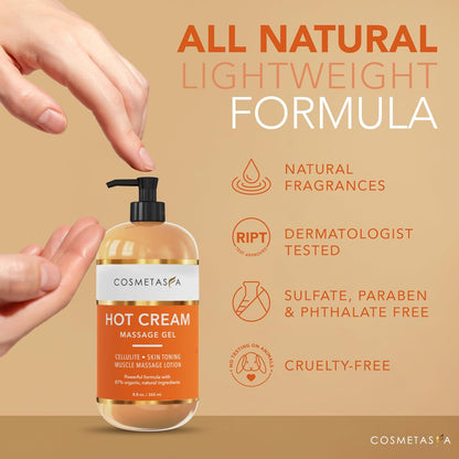 Hot Cream Massage Gel