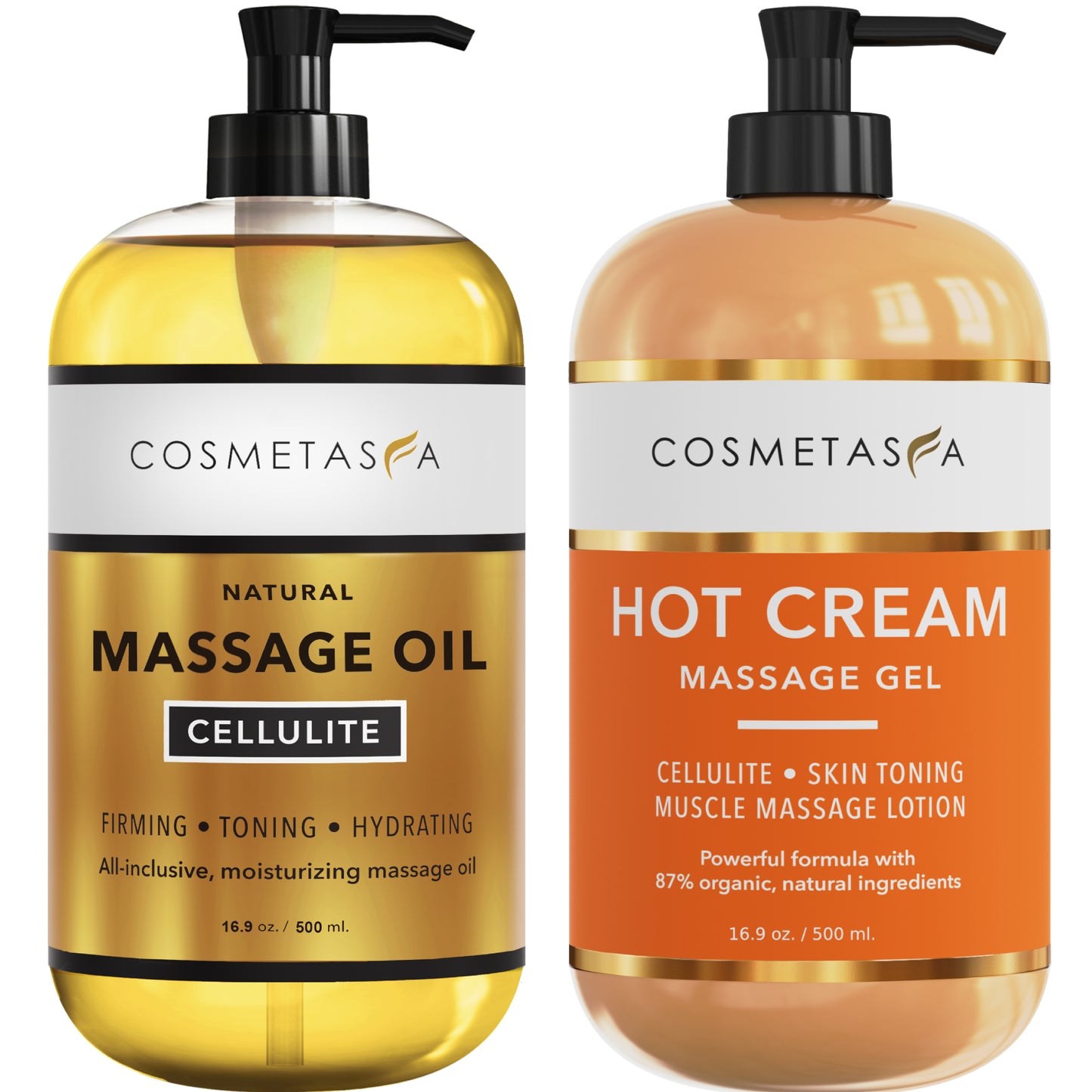 Anti-Cellulite Massage Oil and Hot Cream Massage Gel