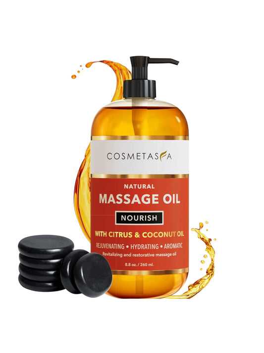 Nourishing Massage Oil with Massage Hot Stones