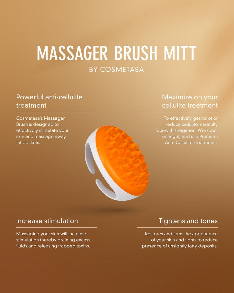 Anti Cellulite Massage Oil with Massager Mitt